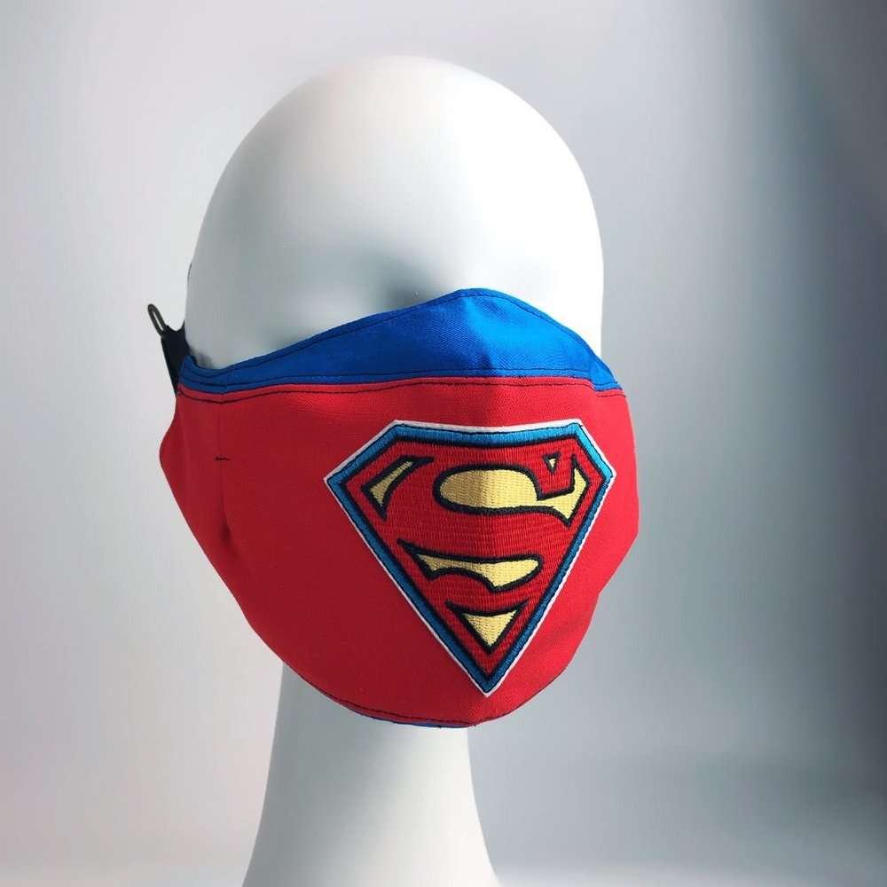 Face Mask 4 Protect Superman Insignia L